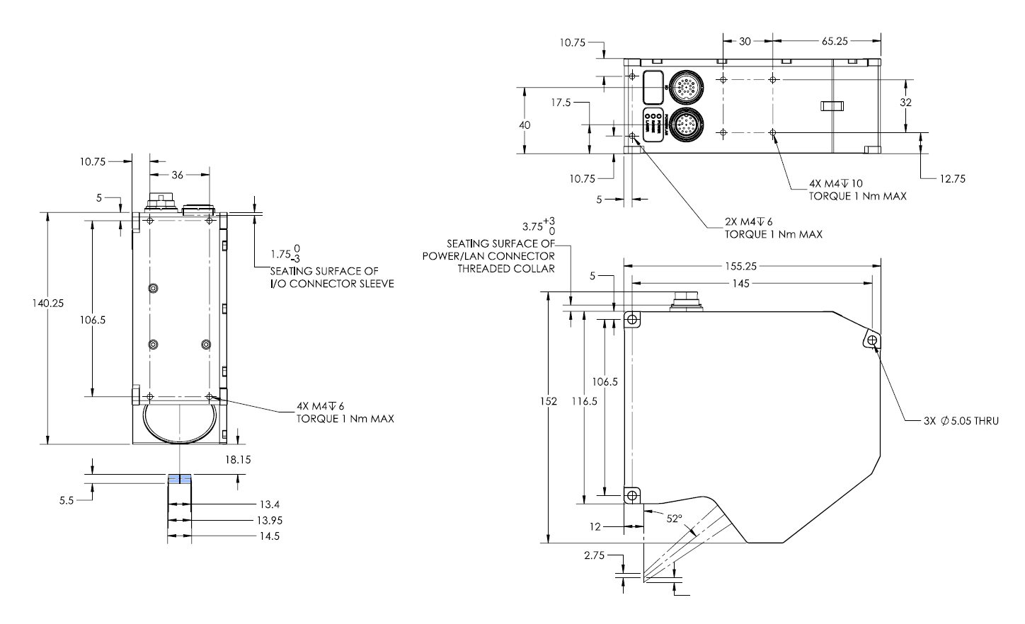 Gocator6310の外形図
